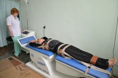 Έλξη σπονδυλικής στήλης στη θωρακική οστεοχόνδρωση